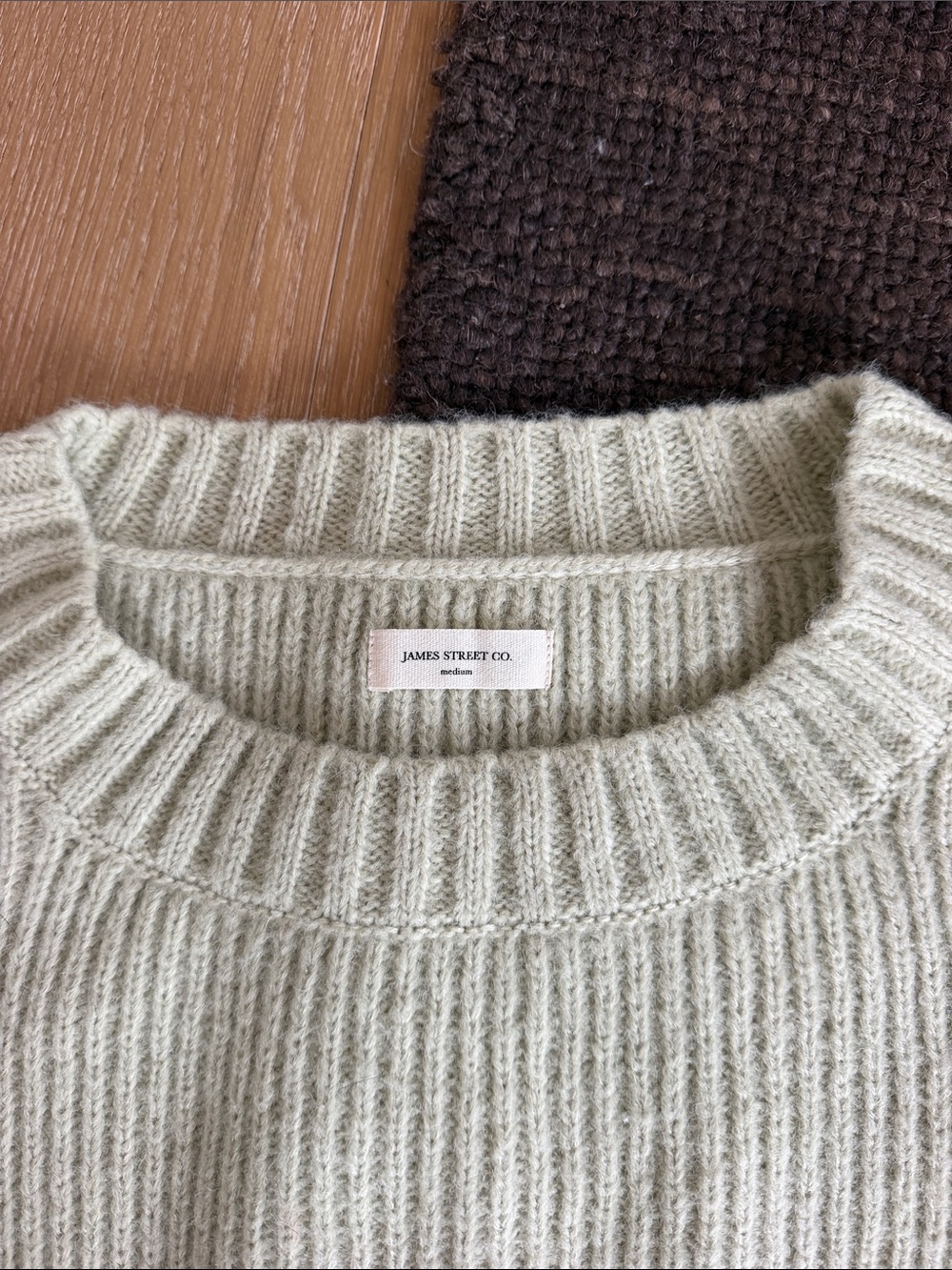 James Street Co. Blake Sweater in Soft Sage - Picture 2 of 4